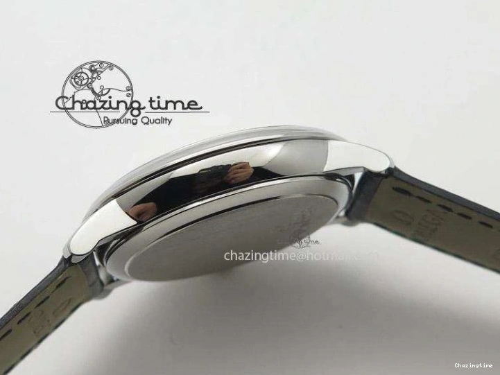 0501 Functional De Ville MK 1:1 Best Edition SS White Dial On Black Leather Strap A 8260